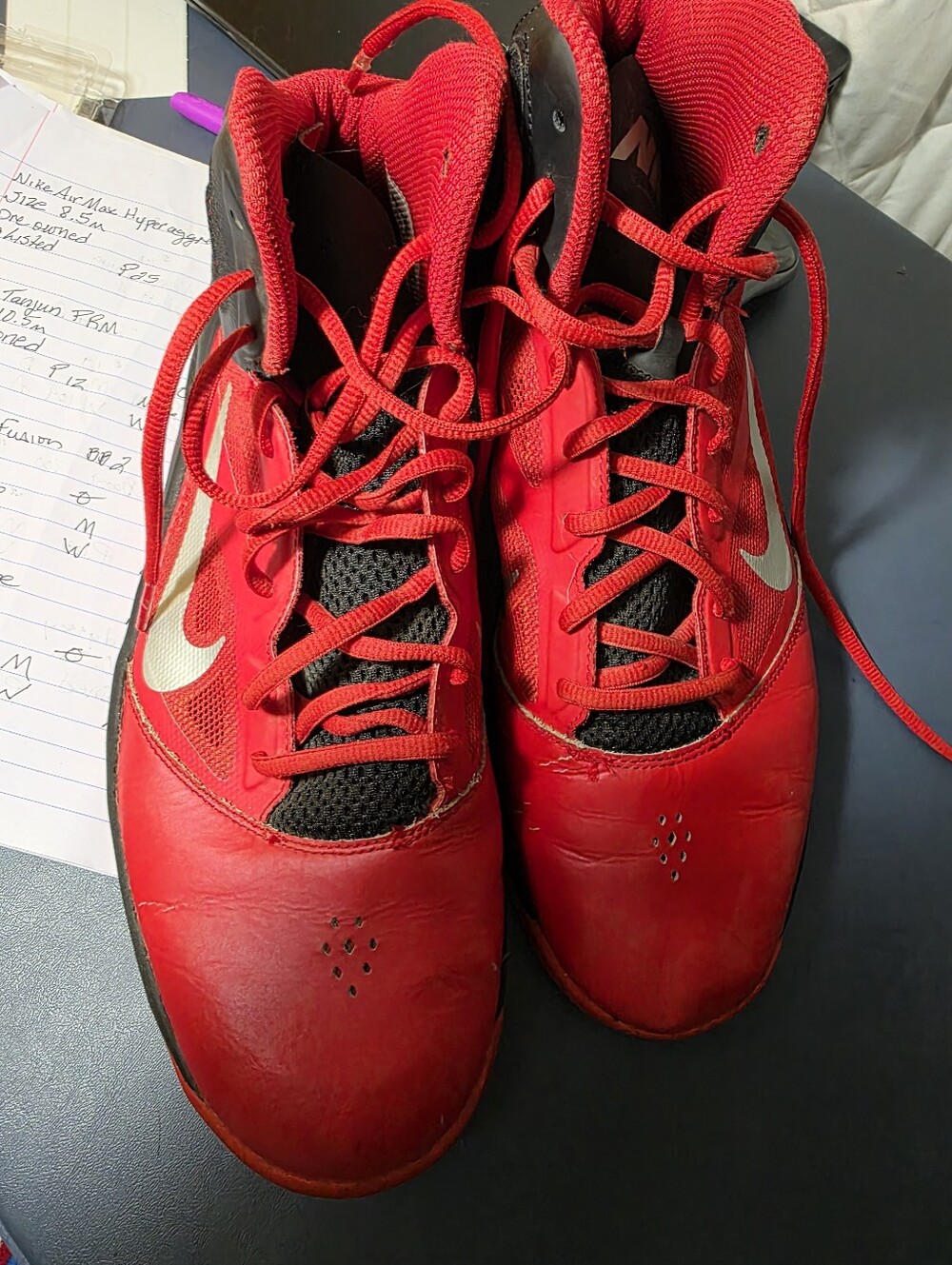Nike Dual Fusion High-Top Basketball Sneakers Size 10.5m.